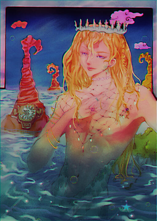 Halfbody Full color w/ BG&elements= $45