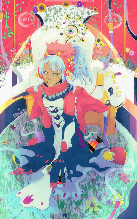 Fullbody color w/BG&amp;elements= $55